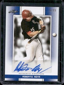 Roberto Moya 2019 Leaf Perfect Game National Showcase Blue Auto /15 - Picture 1 of 2