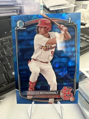 2025 Bowman Sapphire JJ Wetherholt Edition Chrome Prospects 1ST #BCP-22 - Image 1 of 2