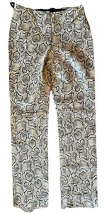 Bebe Damenhose Leder bedruckt Größe 6 - & Neckholder-Top Größe 4 zweifarbig braun - Bild 1 von 24