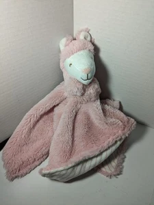 Carters LLAMA Coperta di Sicurezza a Strisce Rosa Lovey Rosa Bianca Peluche Giocattolo per Bambini - Foto 1 di 4