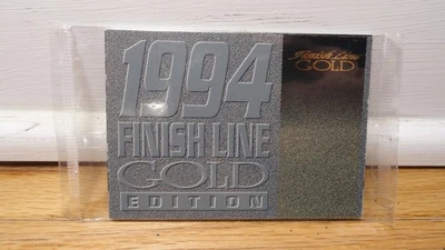1994 FINISH LINE GOLD PROMO CARDS SET of 3 JEFF GORDON,  TERRY  LaBONTE SEALED - Image 1 of 2