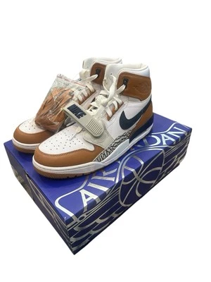 Nike Air Jordan Legacy 312 NRG Branco/Meia-Noite Azul Marinho-Gengibre "Bola Medicine" Tamanho 11 - Imagem 1 de 4