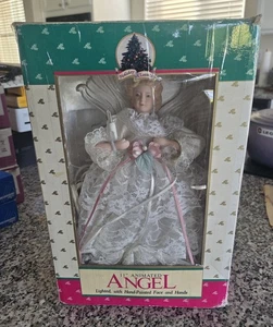 Holiday Classics 11 Zoll 1992 Tischplatte Engel beleuchtet animiert handbemalt - Bild 1 von 7
