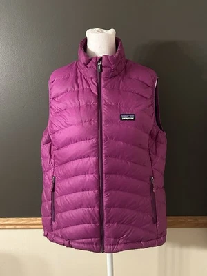 Suéter Chaleco Mujer Patagonia Plumón Púrpura Magenta Talla Grande Foto 1 de 4