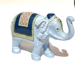 WEDGWOOD PUDERBLAU SELTEN ELEFANT KERAMIK ORNAMENT FIGUR WEDGEWOOD KERAMIK - Bild 1 von 11