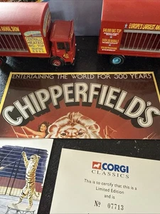 CORGI 1/50 - 97889 AEC CAGE TRUCK & TRAILER - CHIPPERFIELDS CIRCUS - Picture 1 of 9