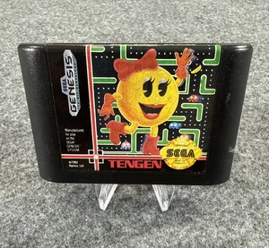 Ms. Pac-Man (Sega Genesis, 1982) Authentic TENGEN 16 bit cartridge - Picture 1 of 4