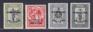 Papúa Nueva Guinea Scott 114-117 MH 1935 King George V Silver Jubilee Omnibus Set - Imagen 1 de 2