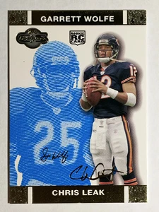 2007 Topps Co-Signers Changing Faces Gold Blue #54A Chris Leak/Garrett Wolfe - Picture 1 of 2