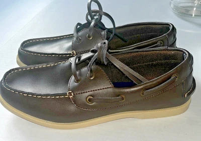 Zapato de barco Nautica para hombre Nueltin mocasines marrón talla 10 EE. UU. Foto 1 de 4
