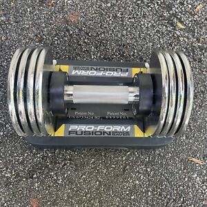 PRO-FORM FUSION Spacesaver 25 LB Dumbbell Adjustable
