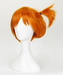 Women Wig Styled Short Orange Wig Costume Wigs Ladies Cos Hair Wig+Wig Cap - Picture 1 of 4