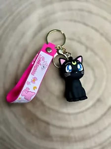🍀 Sailor Moon Luna Cat Katze 3D Schlüsselanhänger Keychain Cute Sweet - Bild 1 von 2