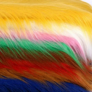 1 Meter Long Haired Faux Fur Fabric Pile Plush Puffy Costumes Display Background - Picture 1 of 14