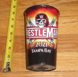 2021 WWF WWE WrestleMania 37 Live Event Wrestling Cup Tampa Bay Raymond James - Picture 1 of 3