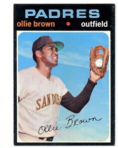 1971 TOPPS SAN DIEGO PADRES OLLIE BROWN #505 NM FREE SHIPPING