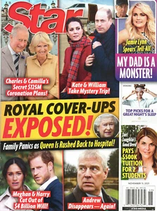 STAR Magazine November 15 2021 Royal Cover-Ups Jamie Lynn Spears Lori Loughlin - Imagen 1 de 2