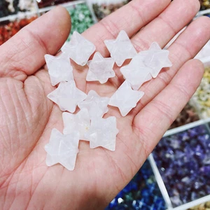 10pc Natural Clear Quartz Reiki Gemstone MerKaBa Crystal Quartz Healing Decorate - Picture 1 of 7
