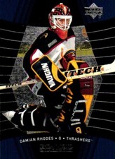 Damian Rhodes Atlanta Thrashers #4 Upper Deck Black Diamond 2000 NHL Hockey Card