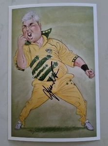 Shane Warne Reproduction Signature 6 X 4 Inch Photo Not Signed Cricket - Picture 1 of 1