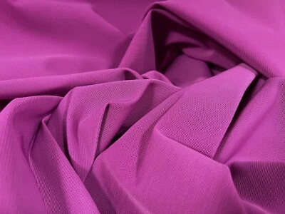 Original Power Net Stretch Mesh Body Shaping Fabric, Per Metre - Plain - Magenta - Image 1 of 3