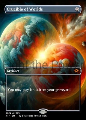 Crucible Of Worlds Fan Art Style Card For EDH and Playtest - Image 1 of 3
