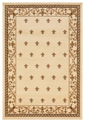 United Weavers Beige Transitional Casual Dotted Area Rug Bordered 2050 11626 - Image 1 of 4