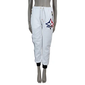 71790 auth LOUIS VUITTON white cotton 2024 LV SNOWFLAKE Jogging Pants S - Picture 1 of 7