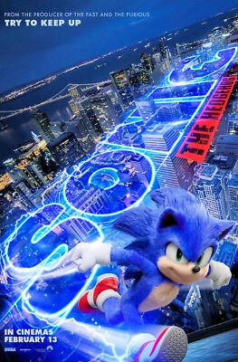 Sonic the Hedgehog 11" x 17" Collector's Movie Poster