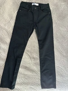 Old Navy Slim Black Jeans Youth Boys Size 12 Adjustable Waist - Picture 1 of 4