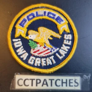 IOWA GREAT LAKES POLIZEI SCHULTERAUFNÄHER IA - Bild 1 von 2