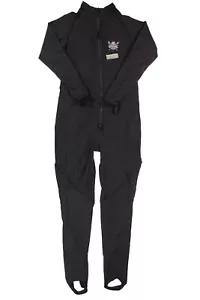WEISSER FLEECE GEFÜTTERTER SCHWARZER REISSVERSCHLUSS UNTERANZUG GRÖSSE SMALL DATE UNBEKANNT - Bild 1 von 6