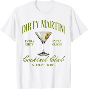Maglietta Dirtyy Addio al nubilato Martini Cocktail Club Martini da bere - Foto 1 di 4