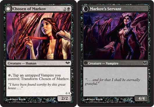 Chosen of Markov // Markov's Servant Light Play, Magic The Gathering inglés Magic The Gathering Magic The Gathering Foto 1 de 1