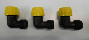 ATV / Quad Sprayer Spares 50,60,100 lt 'L' Piece X3 Complete With Single Nozzle - Foto 1 di 3