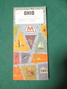 Vendita Immobiliare ~ Road Map Pubblicitaria Vintage - Ohio - Maratona 1968 - Foto 1 di 2