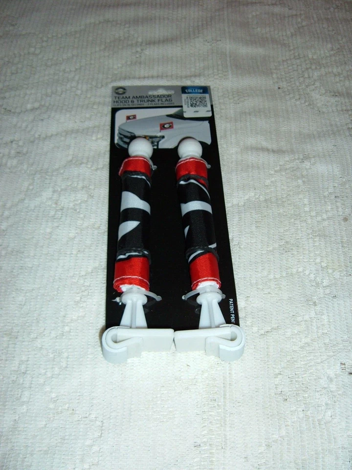 Georgia Bulldogs 2-pack Ambassador Style Auto Flag Car Banner Set University of