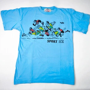 Iceberg T-Shirt Sport Ice Fußball hellblau Gr. L (M) Italy vintage 90s - Bild 1 von 5