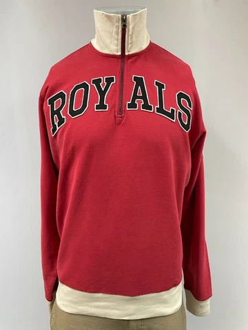 Kansas City Royals Men's 1/4 Zip Sweatshirt Pullover Size L, '47 Striker Red Cover