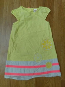 Gymboree Girls Yellow Lemon Spring Vacation Summer Cotton Dress 5T - Picture 1 of 9