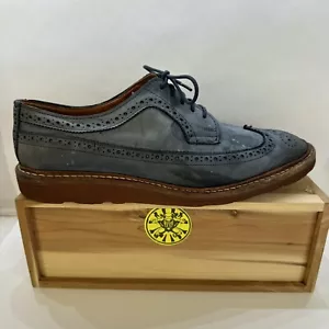 Allen Edmonds Shannon Drive blau Leder Budapester Oxford Schuhe Herren Größe 9,5 D - Bild 1 von 11