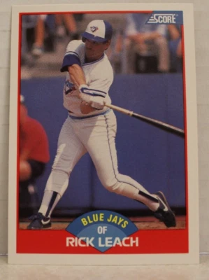 1989 Score Baseball #540 Rick Leach Blue Jays Outfield - Image 1 of 2