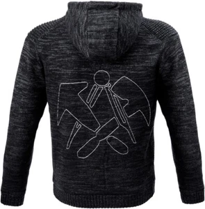 JOB Dachdecker Hoodie Strickjacke mit Fellfutter schieferschwarz warm NEU Jacke - Bild 1 von 3