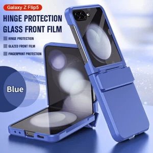 Per Samsung Galaxy Z Flip5 custodia vetro temperato protezione cerniera antiurto - Foto 1 di 15