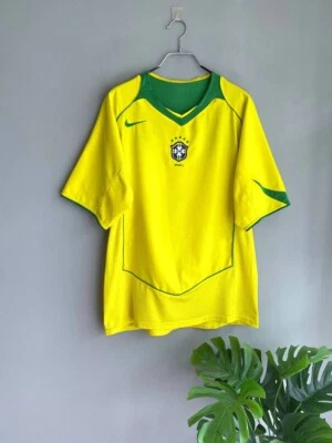 Nike Brazil National Team 2004/2006 Home Football Shirt Soccer Jersey, Size L - Image 1 of 4