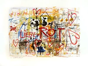 Staudacher, Hans (Sankt Urban 1923 - 2021 Wien) Lithographie in mehreren Farben - Bild 1 von 3