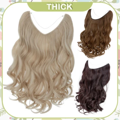 100% Natural Real as Human Wire in Hair Extensions Invisible Nano Ring Clip in - Image 1 of 4