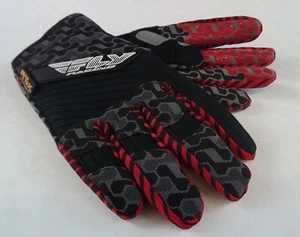 New FLY SWITCH GLOVE BLACK/GRAY BMX Mountain Bike DJ Gloves Size 7 (Adult XS) - Picture 1 of 2