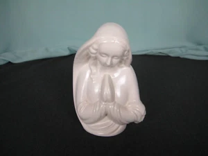 Vintage Madonna Übertopf Bimco Vase betende Jungfrau Maria weiß Japan - Bild 1 von 4