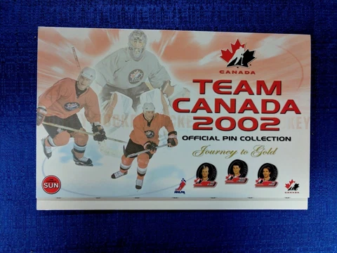 2002 SALT LAKE CITY WINTER OLYMPICS TEAM CANADA MEDALLION ALBUM "Journey to Gold Cover